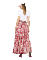 Long majolica-print chiffon skirt - | Dolce & Gabbana