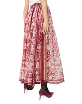 Long majolica-print chiffon skirt - | Dolce & Gabbana