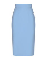 Wool crêpe sheath skirt - | Dolce & Gabbana
