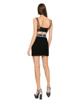 Tweed and denim miniskirt - | Dolce & Gabbana