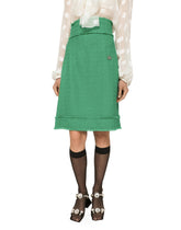 Raschel tweed midi skirt - | Dolce & Gabbana