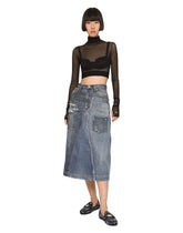 Patchwork denim midi skirt - | Dolce & Gabbana