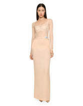 KIM DOLCE&GABBANA Long georgette skirt - | Dolce & Gabbana