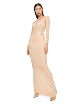 KIM DOLCE&GABBANA Long georgette skirt - | Dolce & Gabbana