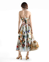 Flower-bouquet print midi skirt - | Dolce & Gabbana