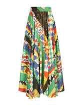 Long sequined Carretto-pattern skirt - | Dolce & Gabbana