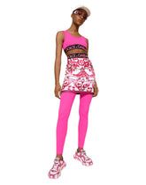 Majolica-print technical jersey short skirt - | Dolce & Gabbana