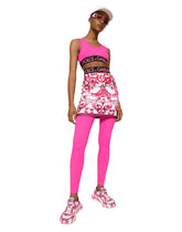 Majolica-print technical jersey short skirt - | Dolce & Gabbana
