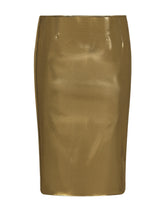 Foiled satin calf-length skirt - | Dolce & Gabbana