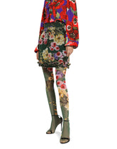 Short garden-print chiffon skirt - | Dolce & Gabbana
