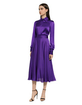 Silk calf-length circle skirt - | Dolce & Gabbana