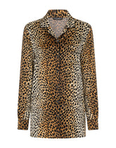 Ocelot-print satin pajama shirt - | Dolce & Gabbana