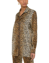 Ocelot-print satin pajama shirt - | Dolce & Gabbana