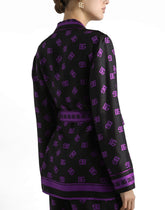 DG all-over print silk twill vanity shirt - | Dolce & Gabbana