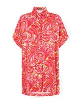 Short-sleeved silk shirt with 60s print - | Dolce & Gabbana