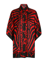 Zebra and leopard-print twill shirt - | Dolce & Gabbana