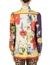 Twill shirt with mixed prints - | Dolce & Gabbana