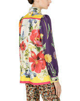 Twill shirt with mixed prints - | Dolce & Gabbana