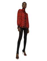 Leopard and zebra-print twill shirt - | Dolce & Gabbana
