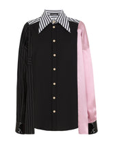 Mixed-fabric shirt - | Dolce & Gabbana