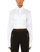 Poplin bustier shirt - | Dolce & Gabbana