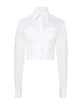 Poplin bustier shirt - | Dolce & Gabbana