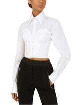 Poplin bustier shirt - | Dolce & Gabbana