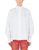 Cotton shirt with DG logo - | Dolce & Gabbana