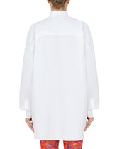 Cotton shirt with DG logo - | Dolce & Gabbana