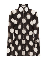 Chiffon shirt with polka-dot print - | Dolce & Gabbana