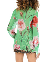 Carnation-print chiffons shirt - | Dolce & Gabbana