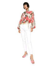 Carnation-print chiffon shirt - | Dolce & Gabbana