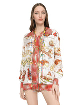 Bread-print twill shirt - | Dolce & Gabbana