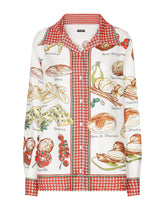 Bread-print twill shirt - | Dolce & Gabbana