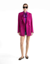 Silk satin shirt with bow - | Dolce & Gabbana