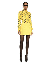 Charmeuse shirt with all-over DG logo print - | Dolce & Gabbana