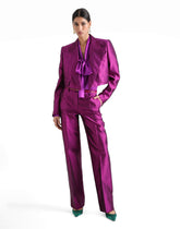 Satin shirt with bow - | Dolce & Gabbana