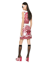 Short Majolica-print brocade dress - | Dolce & Gabbana