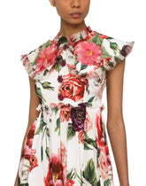 Dolce & Gabbana Pleated Dress In Elasticated Silk Cady Fabric - | Dolce & Gabbana