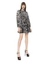 Short zebra-print chiffon dress - | Dolce & Gabbana