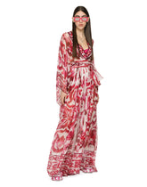 Long Majolica-print chiffon dress - | Dolce & Gabbana
