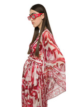 Long Majolica-print chiffon dress - | Dolce & Gabbana