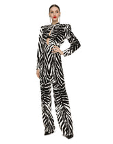 Zebra-print cady jumpsuit - | Dolce & Gabbana