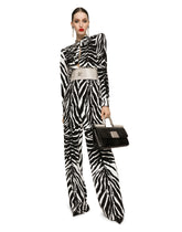 Zebra-print cady jumpsuit - | Dolce & Gabbana
