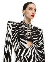 Zebra-print cady jumpsuit - | Dolce & Gabbana