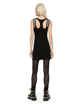 Short full Milano dress with branded straps - | Dolce & Gabbana