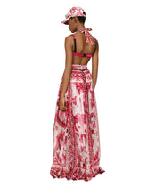 Long sleeveless silk chiffon dress with majolica print - | Dolce & Gabbana