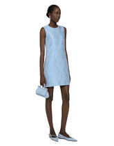 Short floral quilted jacquard A-line dress - | Dolce & Gabbana