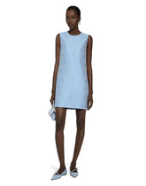 Short floral quilted jacquard A-line dress - | Dolce & Gabbana