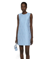 Short floral quilted jacquard A-line dress - | Dolce & Gabbana